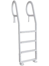 Above Ground Deck Ladder - White