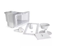 Wide Mouth Above Ground One Piece Skimmer Kit - White