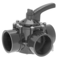 3 Port 2-2.5" Diverter Valve Grey