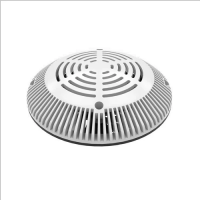 COLOR MATCH 10" RETRO FIT DRAIN COVER - WHITE