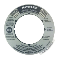 Hayward Multiport Valve Position Decal Label