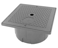 Adjusting Collar for Square Lid and Square Lid - DARK GREY