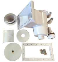 Wide Mouth Above Ground One Piece Skimmer Kit - White