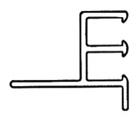 Double Track Top Mount White Aluminium 10'-Noched