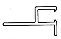 Vastec Alum Top Mount Single Track - White1' Rad-Front Lip