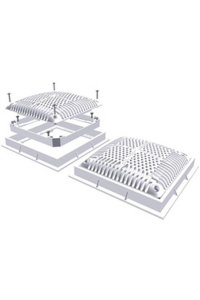 FRAME&COVER-DUAL PAK 12SQ HI FLOW