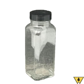 BOTTLE SQ WM FG W/CAP 16 OZ (40/CS,OR SOLD SINGLY)