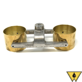 HEAD, 2 PLACE FOR PEAR SHAPE TUBES STD.