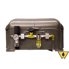 AIR-DRIVEN CENTRIFUGE 4-PLACE FOR PEAR SHAPED TUBES