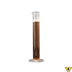 GRADUATED PLASTIC CYLINDER 100ML TPX 1 X 9.5 INCHES 1 ML DIV