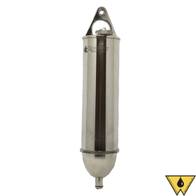 SAMPLER OIL (BACON BOMB) 16 OZ. PLATED BRASS