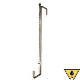 QUIKSTICK RAIL CAR BAR 30.5 IN LONG W BLACK GRADUATIONS