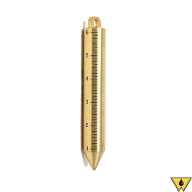 BOB PLUMB BRASS INNAGE GRADUATED INCHES TO 1/8THS 20 OZ. 590