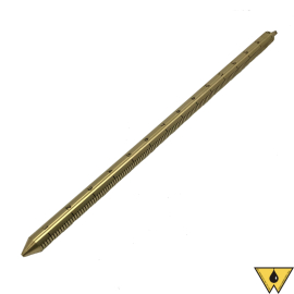 BOB PLUMB BRASS 18" GRADUATED FEET & 10THS & 100THS