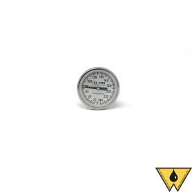 THERMOMETER BI-METAL GP -40/160F 4" STEM BACK CONNECTED
