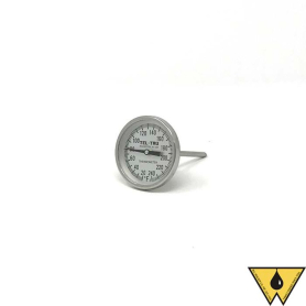 THERMOMETER BI-METAL GP 20/240 F 2 1/2" STEM