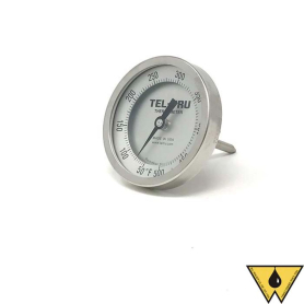 THERMOMETER BI-METAL GP 50/500 F 2 1/2" STEM