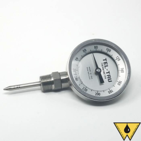 THERMOMETER BI-METAL BTC 50/500F 4" STEM