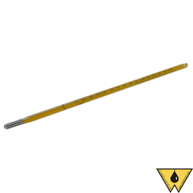 THERMOMETER, 3" IMMERSION, CHEM 0/300 F 2 DIV 12"