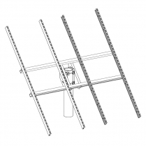 UNI-TP/08   MONTURE PV DESSUS POTEAU 90" DOUBLE