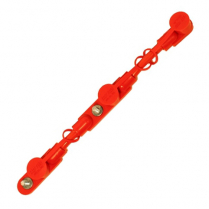 QC9123   Harnais surmoulé pour poteau fileté parallèle 2/0 rouge 7"