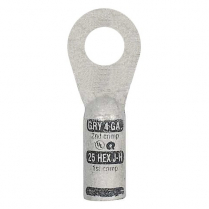 QC4804-005F   Terminal œillet droit Quick paroi épaisse 4 AWG 3/8" à sertir (5/PK)