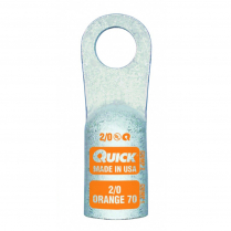 QC4820-005F   Terminal œillet droit Quick paroi épaisse 2/0 AWG 3/8" à sertir (5/PK)