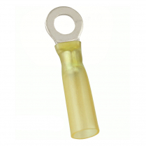 QC164403-100    Heat-Shrink Insulated Ring Terminal 12-10 AWG #8 (Pack of 100)