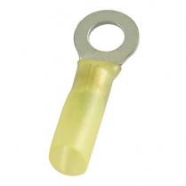 QC164406-100  Heat-Shrink Insulated Ring Terminal 12-10 AWG 5/16" (Pack of 100)