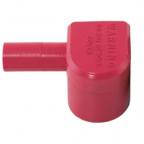 QC5709-005R   Protecteur de borne en L (U1) rouge pour tracteur de jardin 8-4 AWG (paquet de 5)