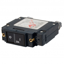 BS7543   C-Series Flat Rocker Circuit Breaker - Single Pole 20A