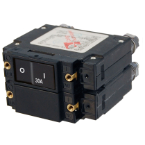 BS7560   Disjoncteur à bascule plat série C - bipolaire 30A AC