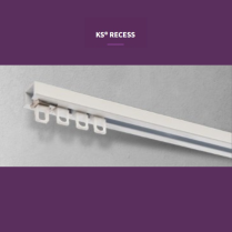 Rail KS recess, 6 mètres (19,8 pieds), blanc