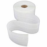 Electra white draw cord curtain tape, goblet pleat, 4" (100mm), 50 meter roll