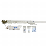 Super heavy duty one-way left adjustable traverse rod
