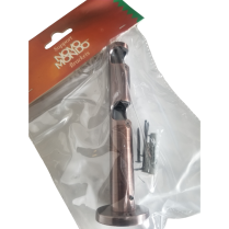 Double tubular wall bracket for ¾" (19mm) diameter rods