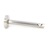 CRS Wall bracket single 16 cm (6.29"), for 28 mm (1.1") diameter rod, inox