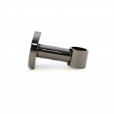 Tubular ceiling bracket for ¾" (19mm) diameter rods, black nickel