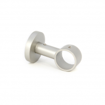 Tubular ceiling bracket for 1⅛" (28mm) diameter rods, satin nickel