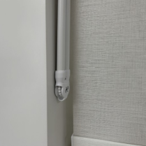 Wall joint for roman blind safety shield chain shroud, white