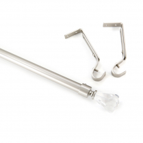 The Crystal Collection, adjustable pole set, ¾" (19mm) diameter