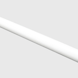 6' Metal pole, 1 1/8 (28mm) diameter, matt white