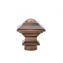 The Classico Collection finial, for 1⅛" (28mm) diameter poles, antique copper