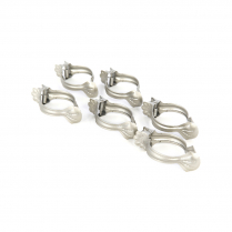 Decorative spring clips, 6 per pack