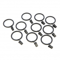 Rings with clips, 10 per pack