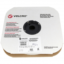 1" Velcro pressure sensitive adhesive loop tape, 22.9 meter roll, white