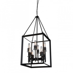 VINEYARD 8 LT CAGE CHANDELIER