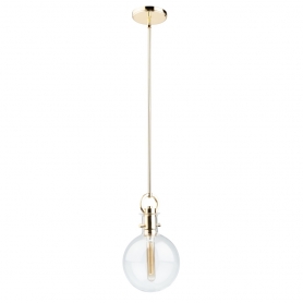 SINGLE ROUND GLASS PEND PB-dis