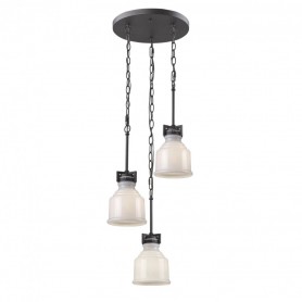 Franklin 3 Light  Black Pendant