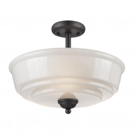 FRANKLIN 3 LT SEMI FLUSH-DISCO